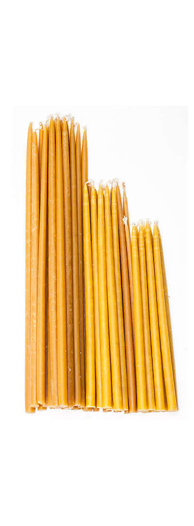 Pure beeswax candles | 1/4 x 13